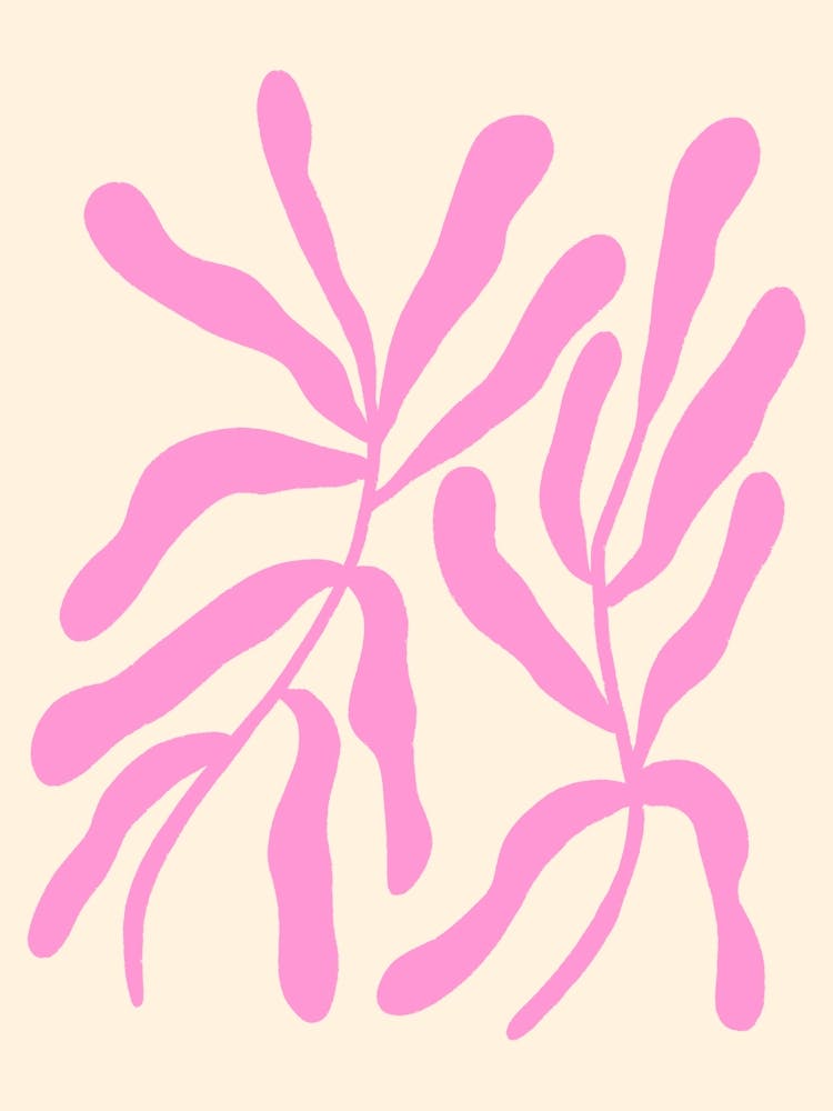 Pink Stylized Branches