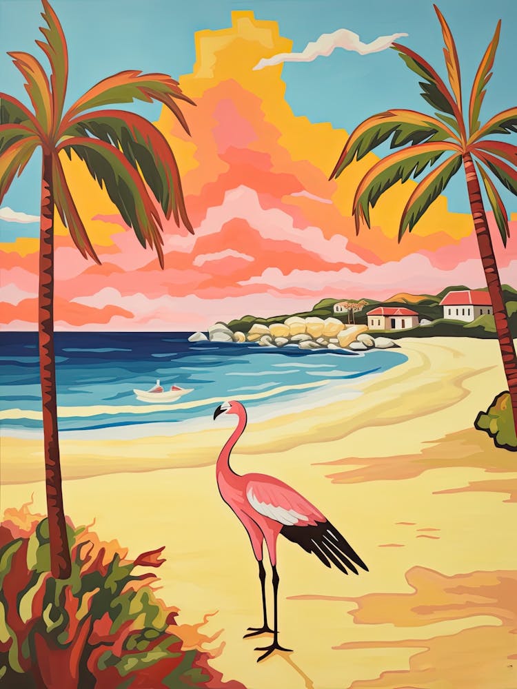 Eagle Beach, Aruba, Matisse And Rousseau Style 2