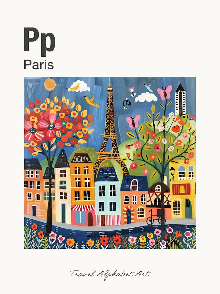 Kids Travel Alphabet  Paris 2