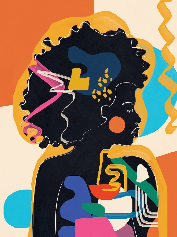 Modern Abstract Woman Ii