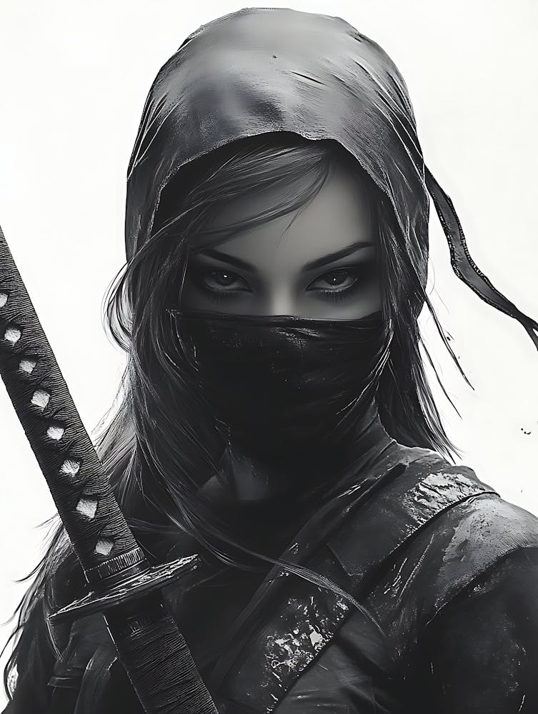 Mystery Beautiful Ninja Girl 11