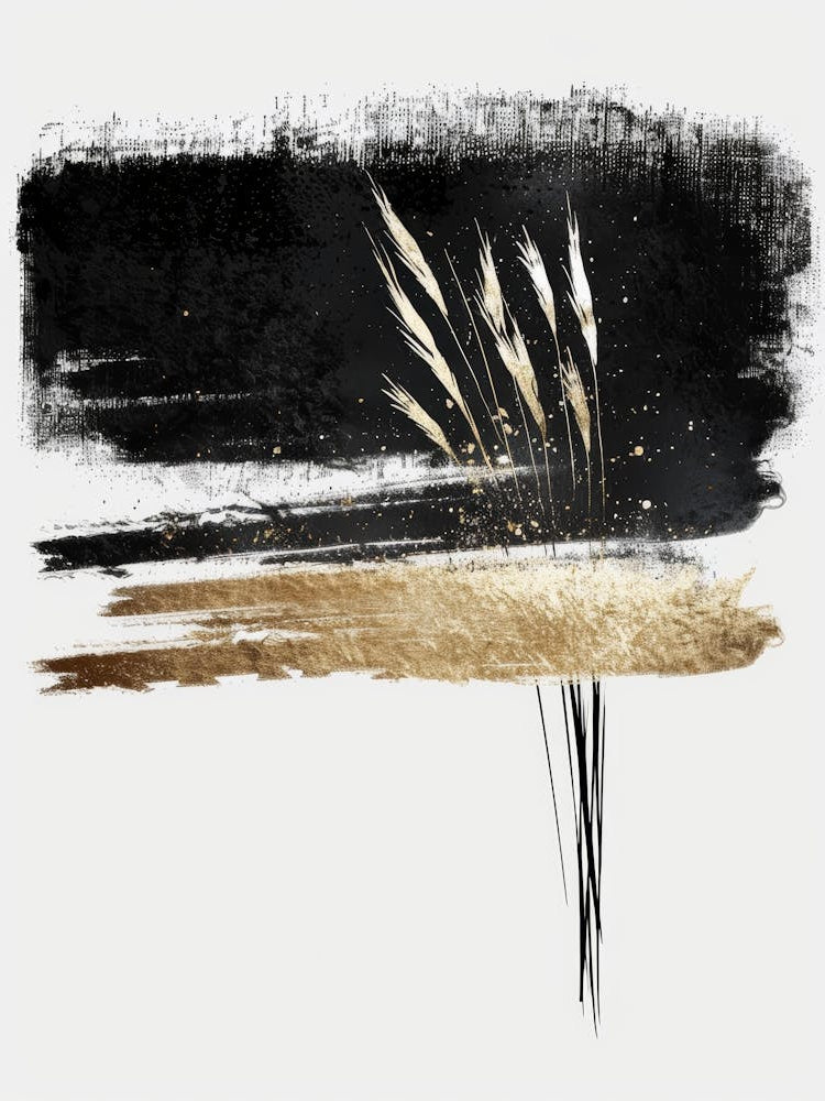 Black And Gold Canvas Print 55