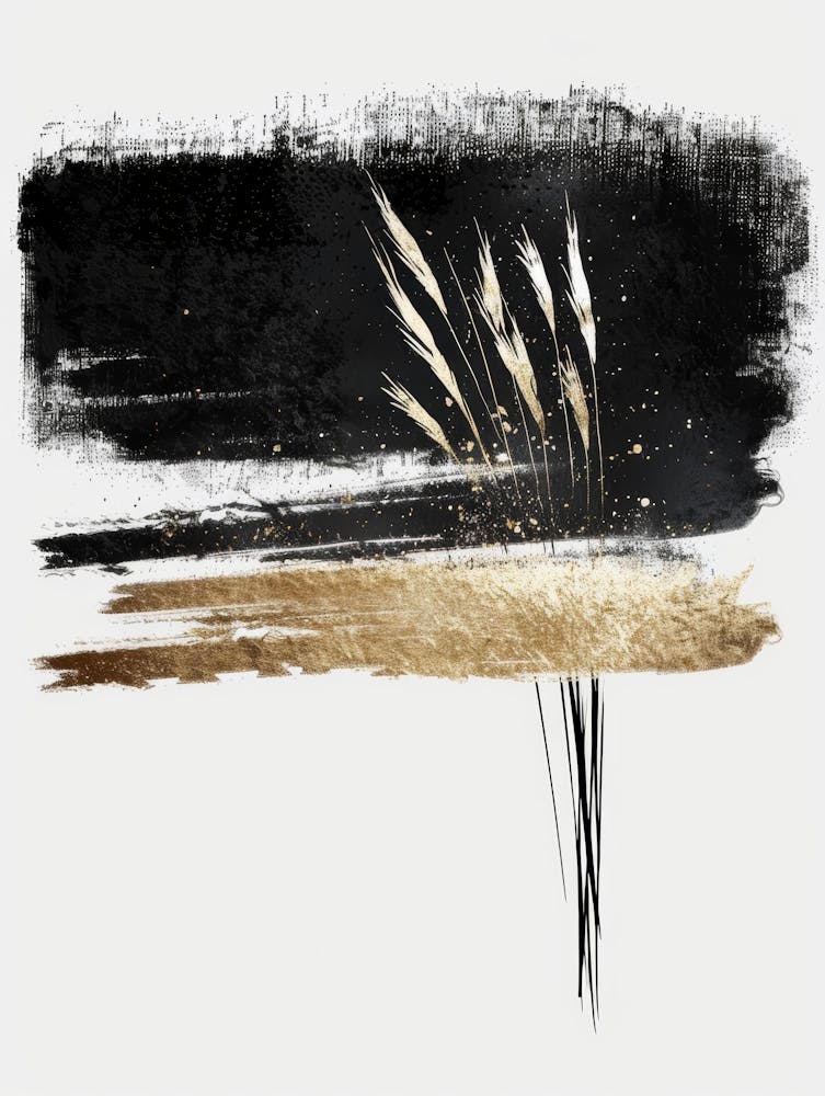 Black And Gold Canvas Print 55