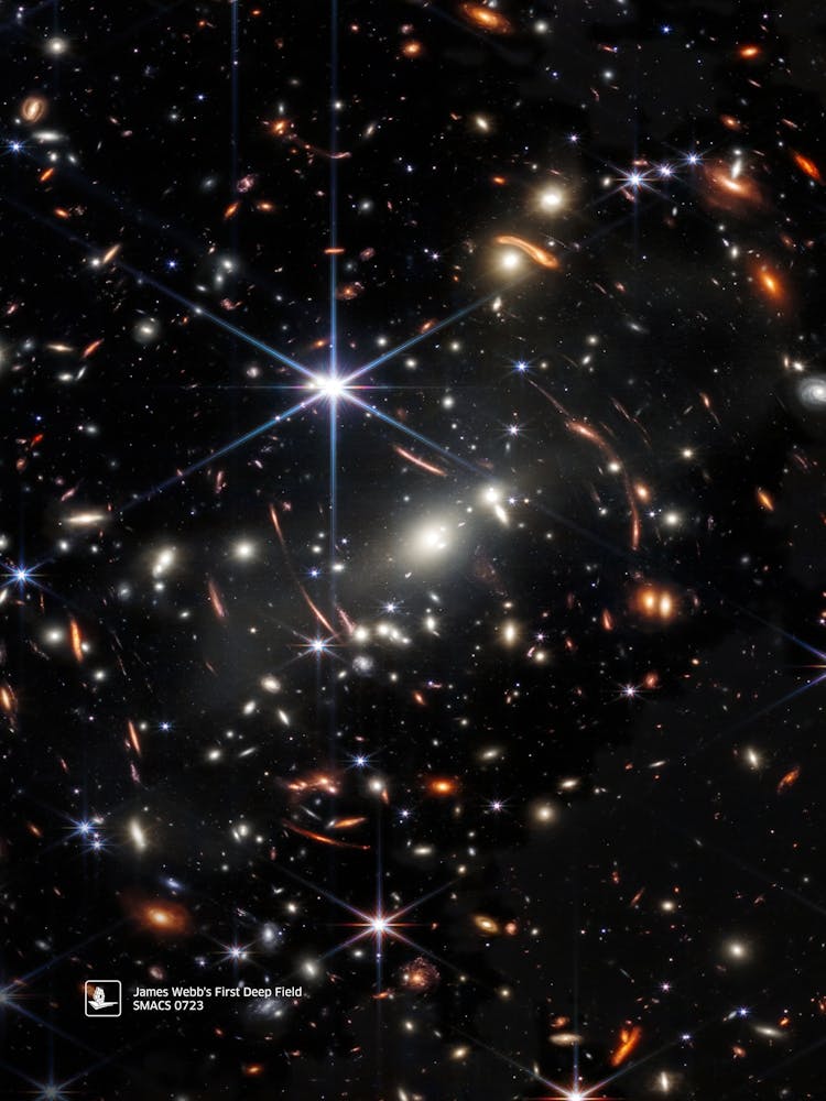 James Webb's First Deep Field (James Webb/JWST) — space poster, science poster, space photo, space art, jwst picture
