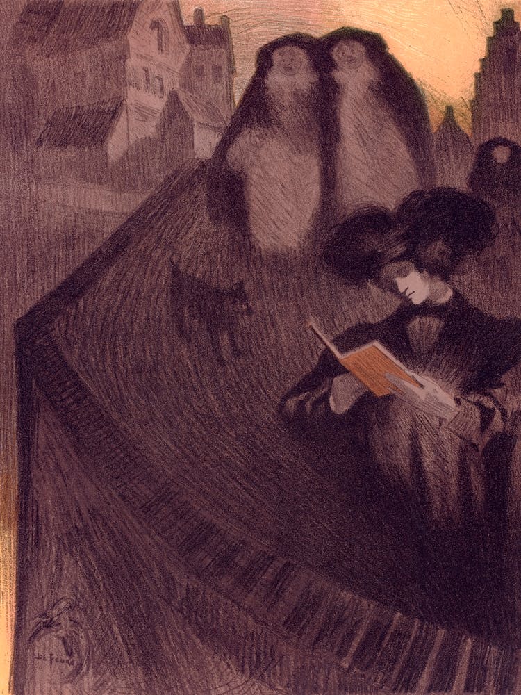 Original Drawing For The Masters Of Poster (1898), Georges De Feure