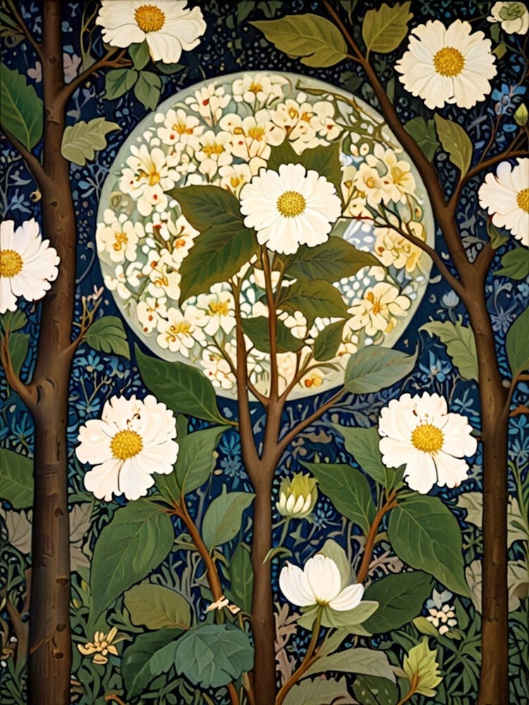 William Morris Moonlight In The Woods 145