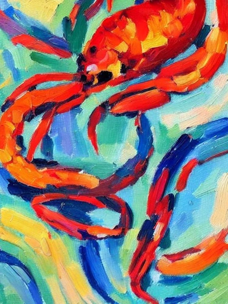 Shrimp Matisse Inspired