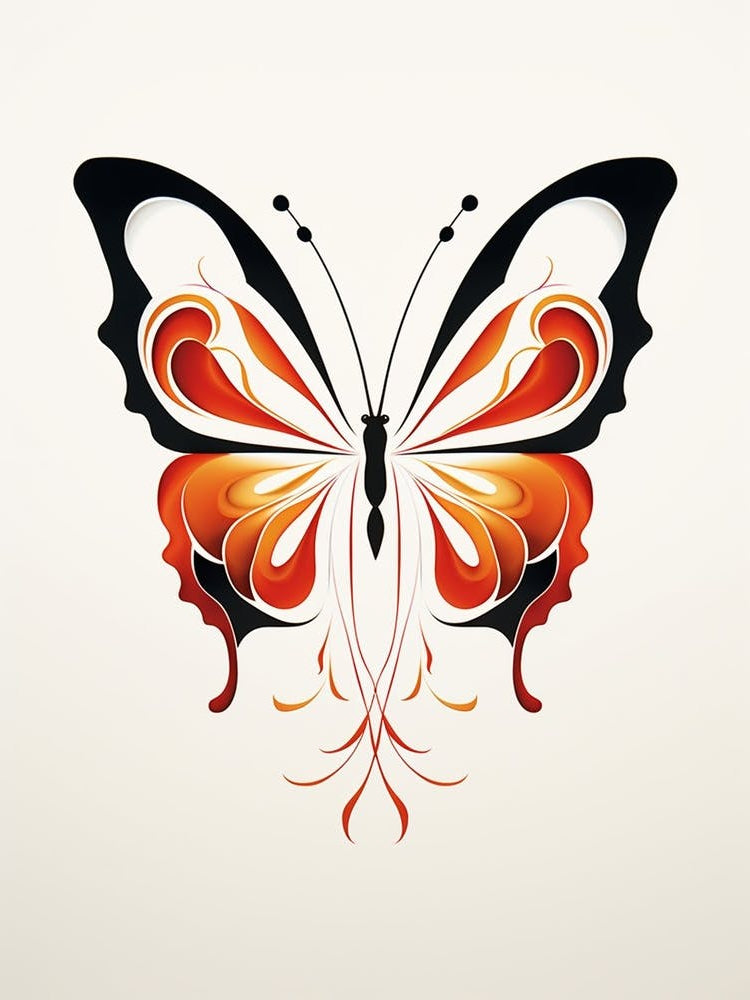Butterfly Minimalist Abstract 3