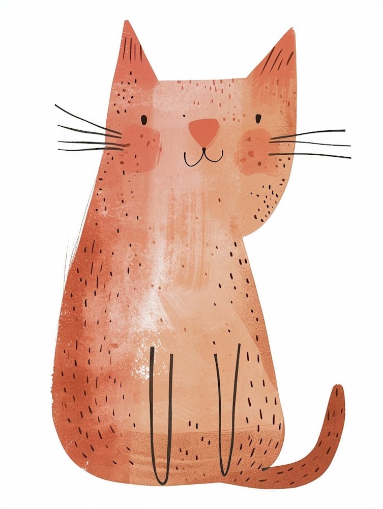 Munchkin Cat Clipart Illustration 1