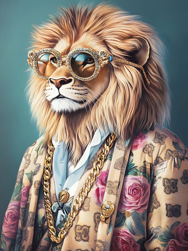 Lion In Sunglasses