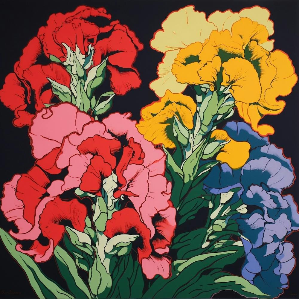 Snapdragon 2 Pop Art Illustration Square