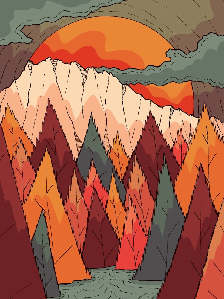 Autumn River Valley