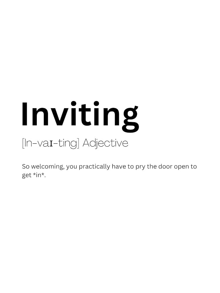Inviting Definition Meaning