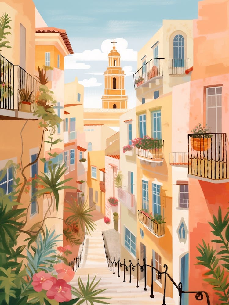 Cadiz Spain 7 Illustration
