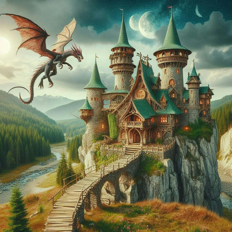 Castle With Dragon