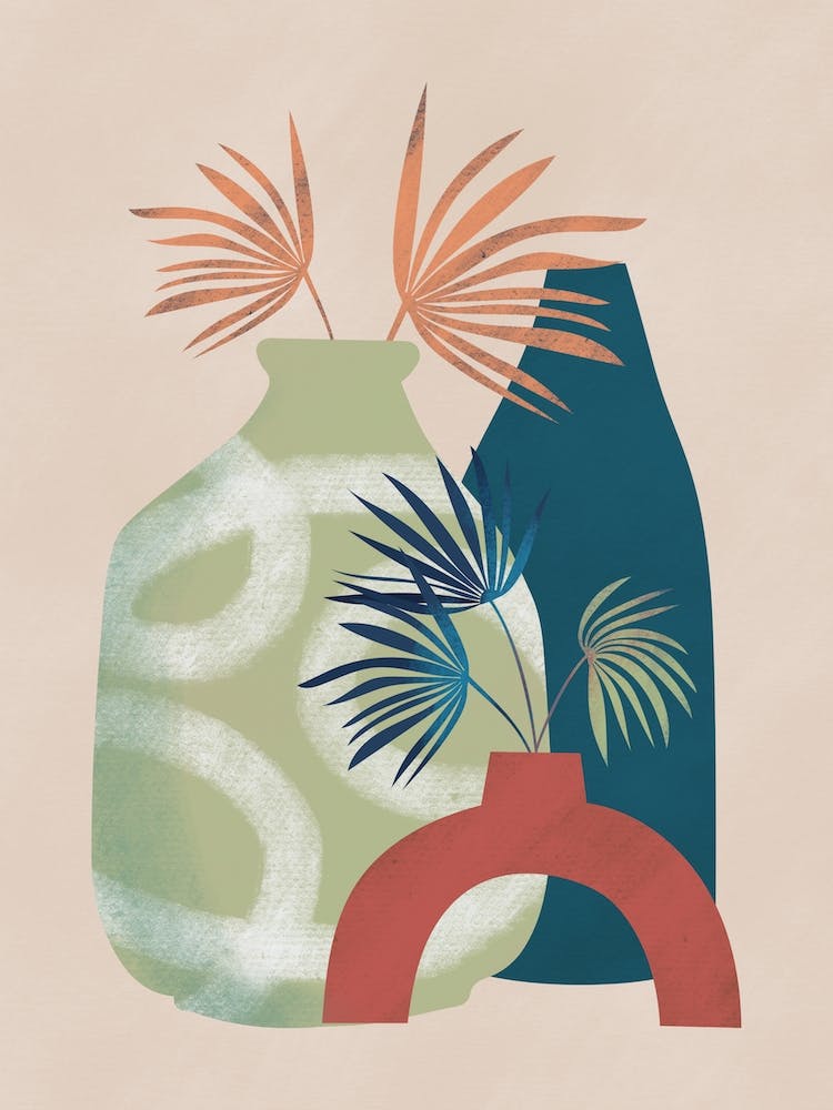 Still Life With Patterned Vase