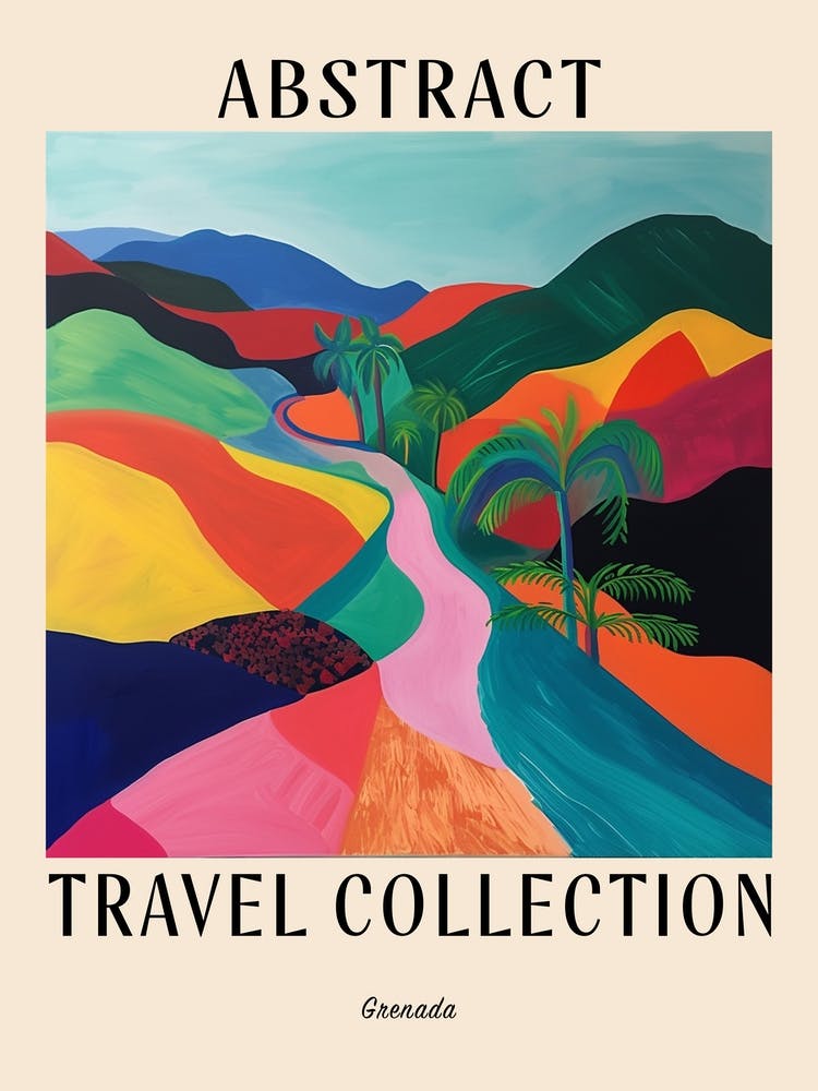 Abstract Travel Collection Poster Grenada 1