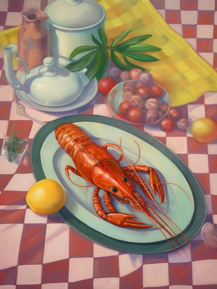 Crawfish Still Life Painting