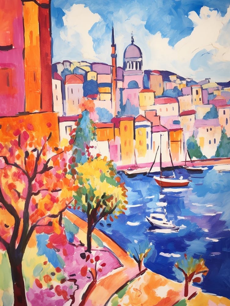 Istanbul Turkey 1 Fauvist Painting