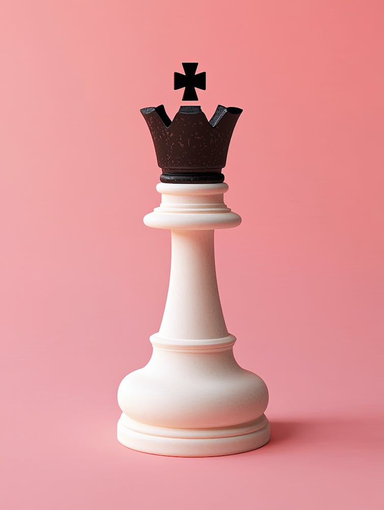 Chess King On Pink Background |Chess Poster