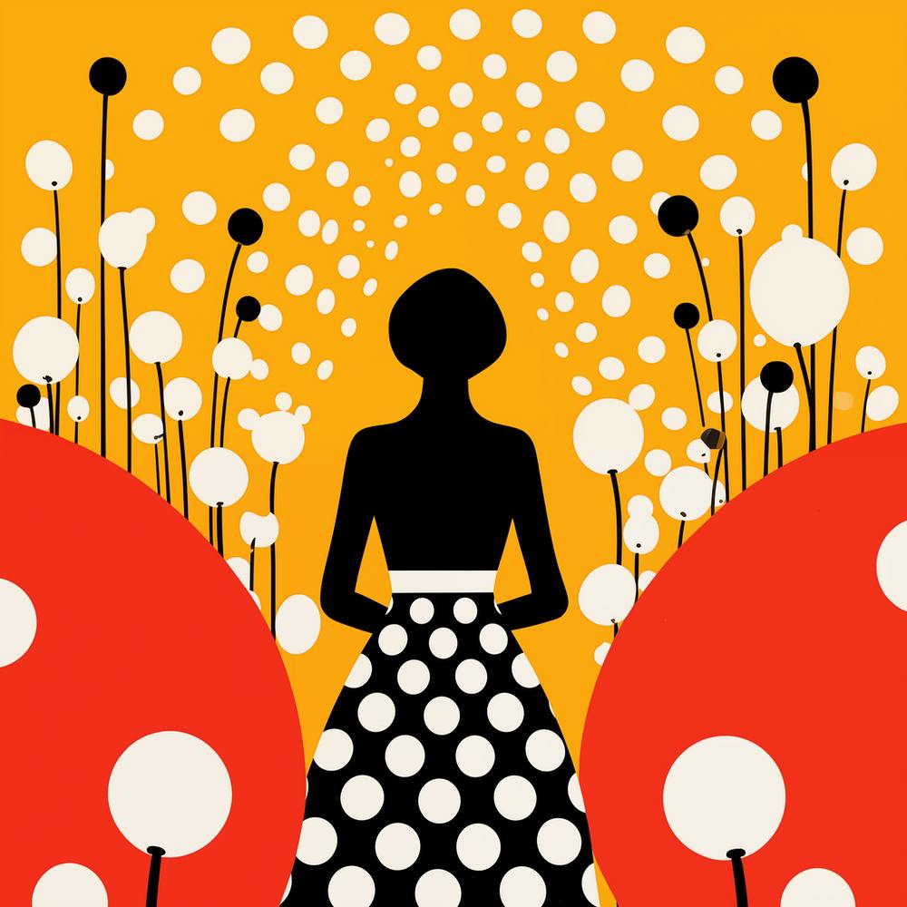 Yayoi Kusama Inspired Vintage Spring