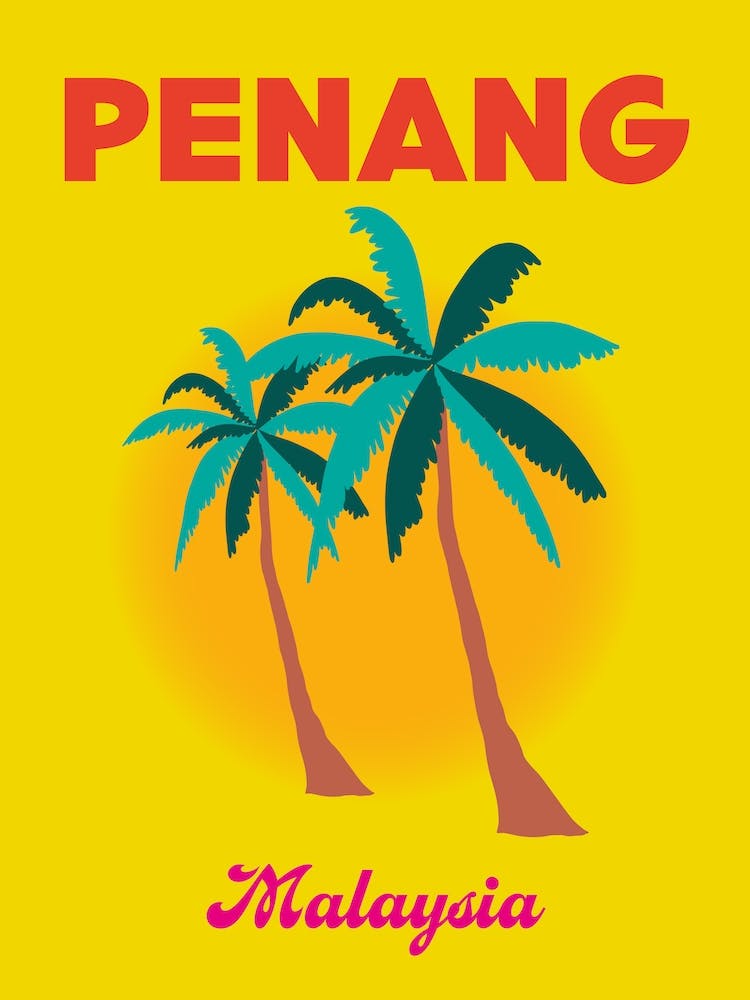 Penang Malaysia Travel Print