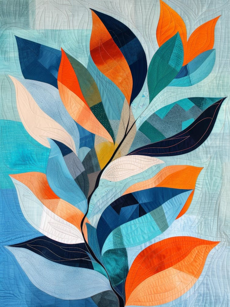 Leaves Of Blue And Orange
