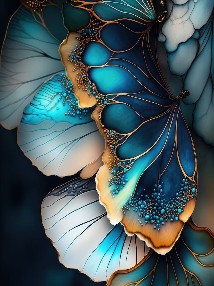 Butterfly Wings Elegant Abstract