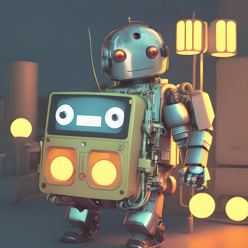 Robot With Lights