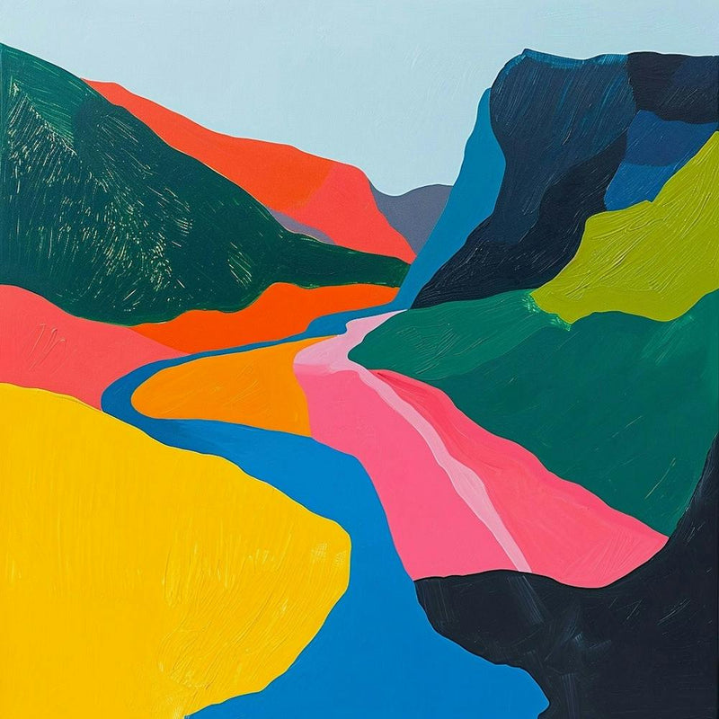 Colourful Abstract Runion National Park France 3