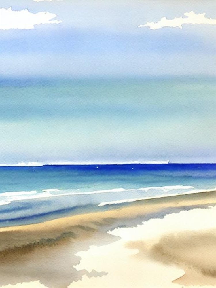 Torquay Beach, Australia Watercolour