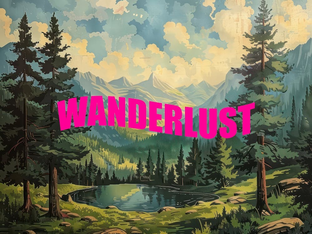  Pink Wanderlust Poster Vintage Woods 6