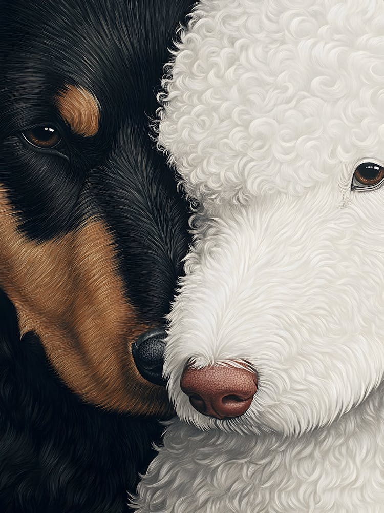 Poodle And Dachshund