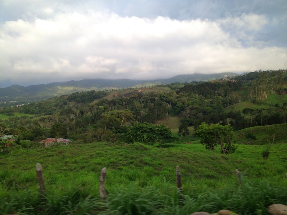 Views of Costa Rican Countryside while Driving