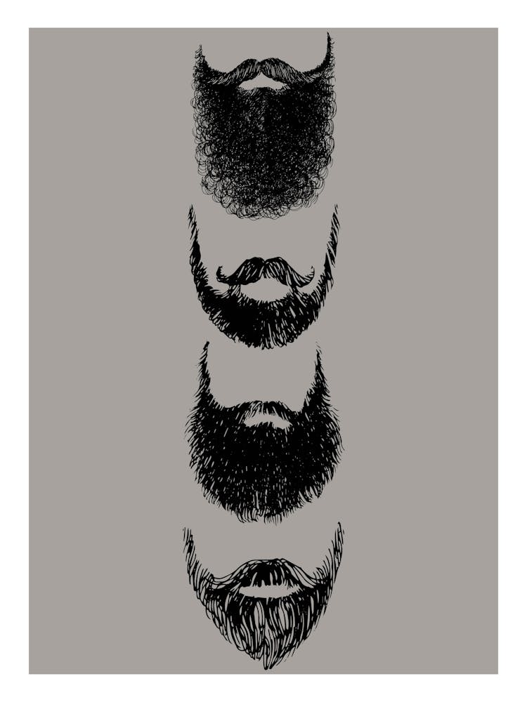 Beards Print