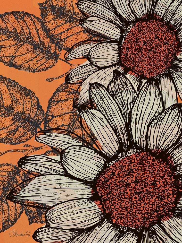 Sonnenblume Orange