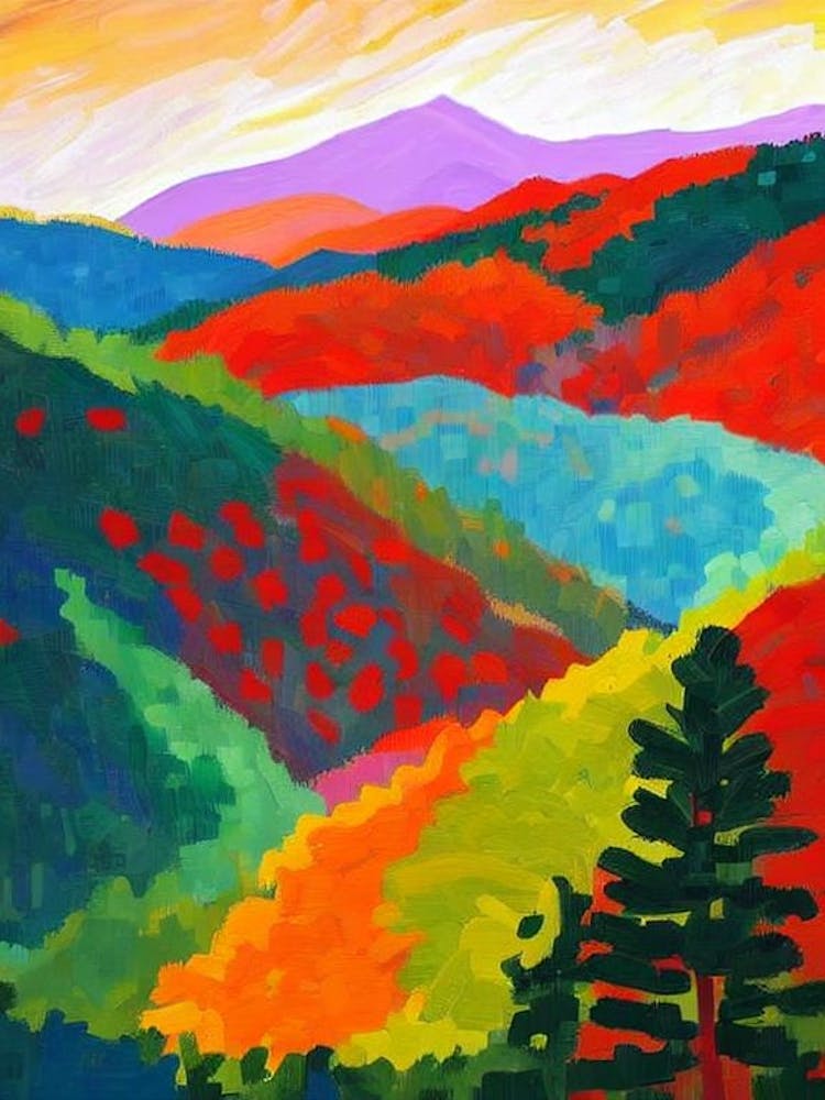 Great Smoky Mountains National Park 1 United States Of America Abstract Colourful