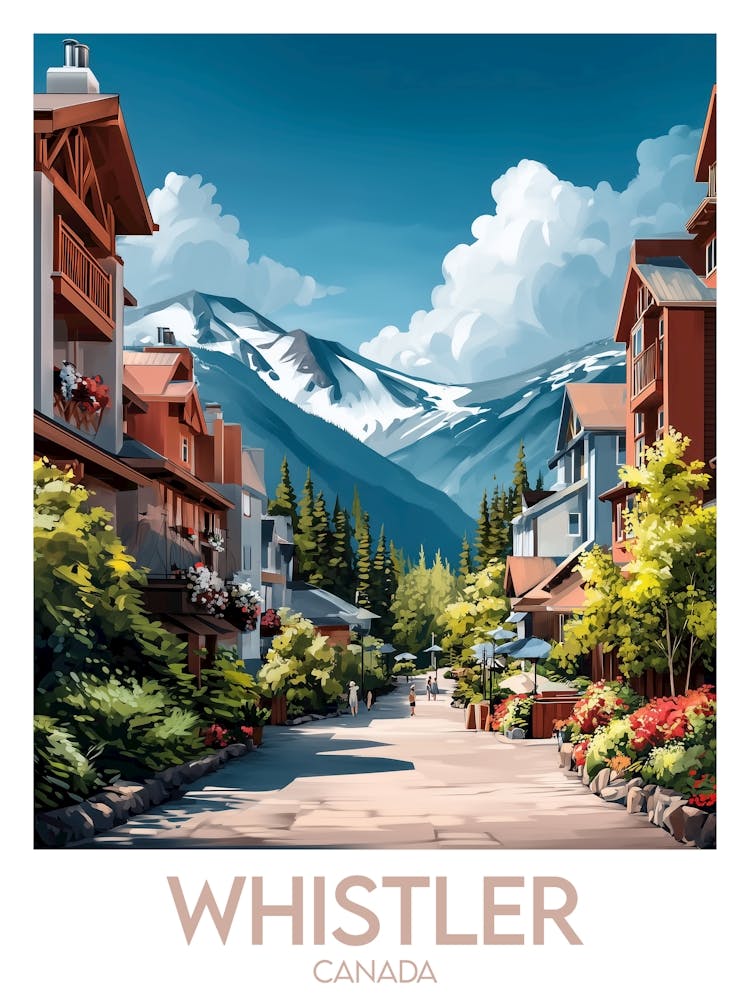 Affiche de voyage Whistler