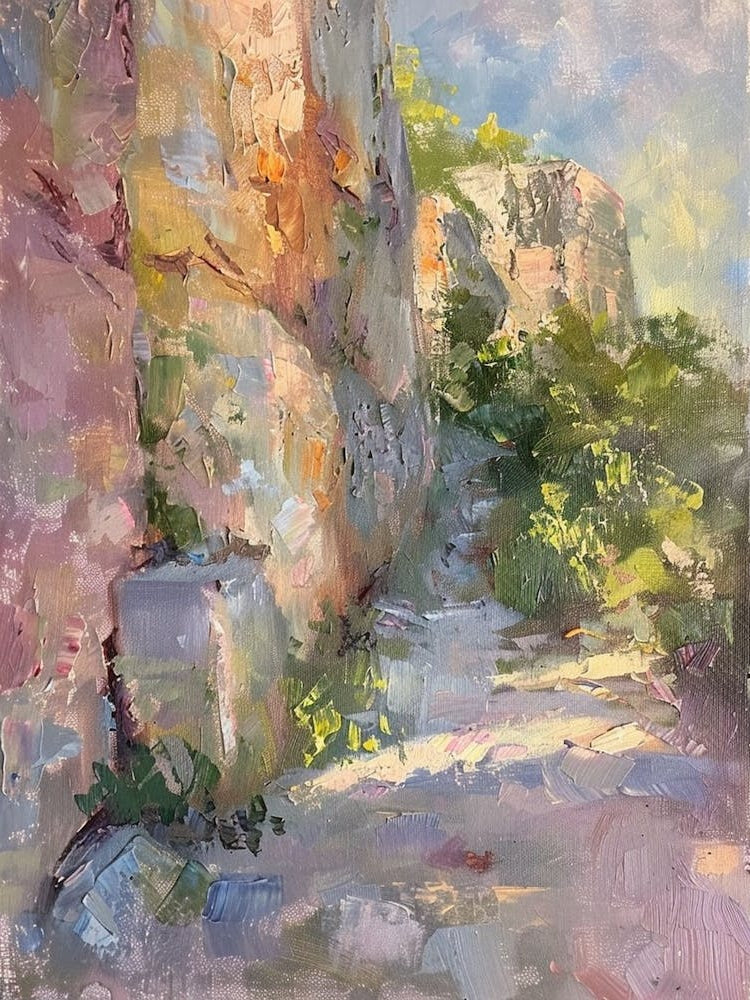 Bouldering Project Austin Texas Oil Painting 2