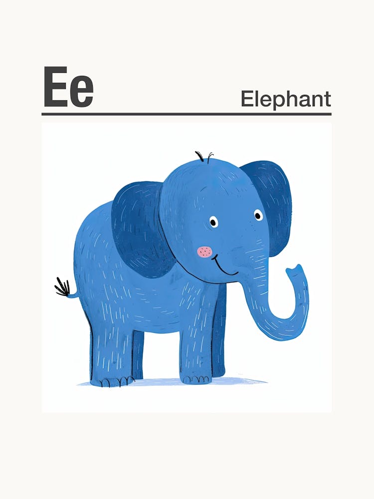 Animals Alphabet Elephant 3