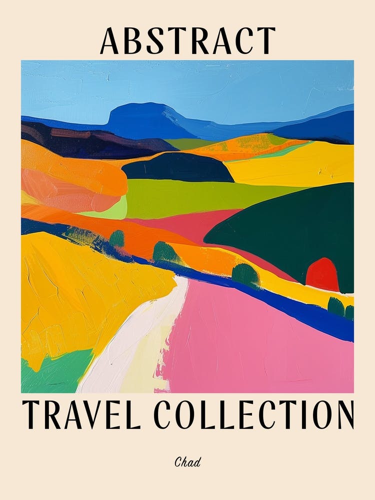 Abstract Travel Collection Poster Chad 2