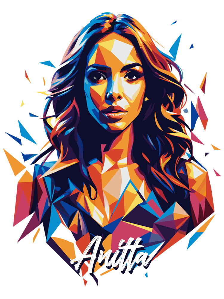 Anitta 01 Portrait Music WPAP Pop Art