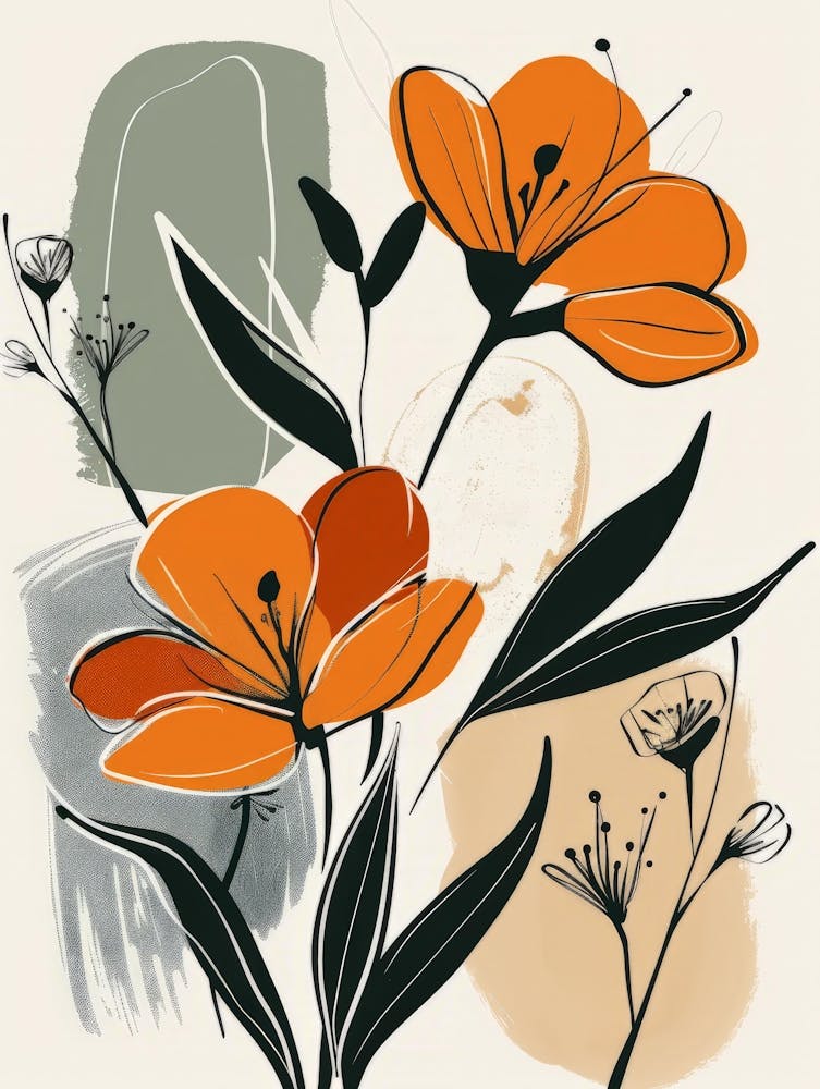 Orange Flowers 11