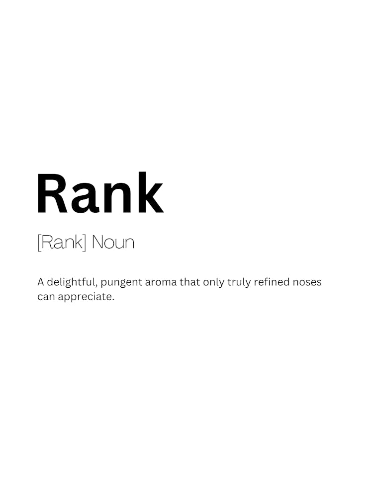 Rank Definition Meaning