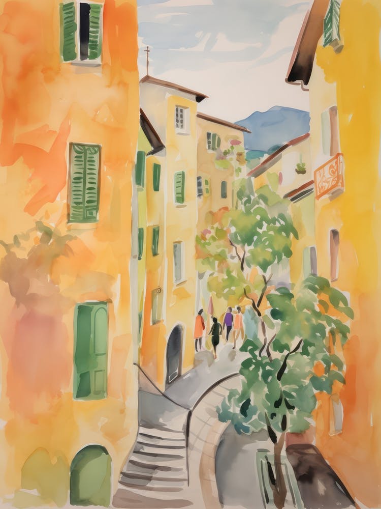 Prato, Italy 3 - Aquarellstraßen