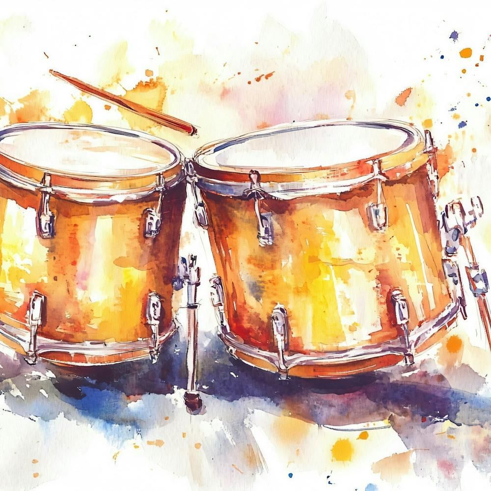 Watercolor Drums