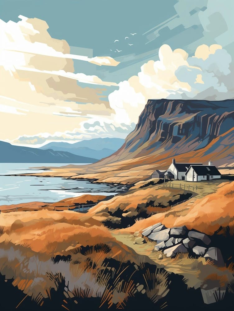 Isle Of Skye Scotland 3 Hiking Trail Landscape