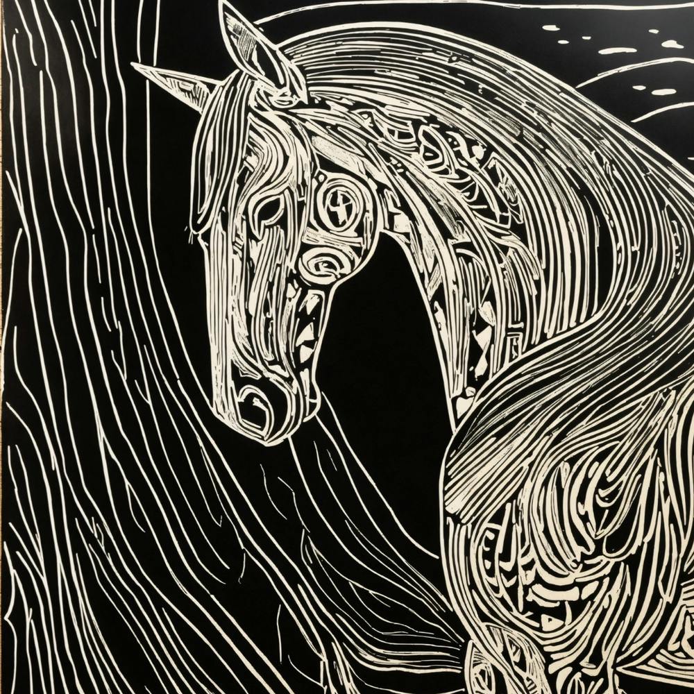 Horse In The Woods