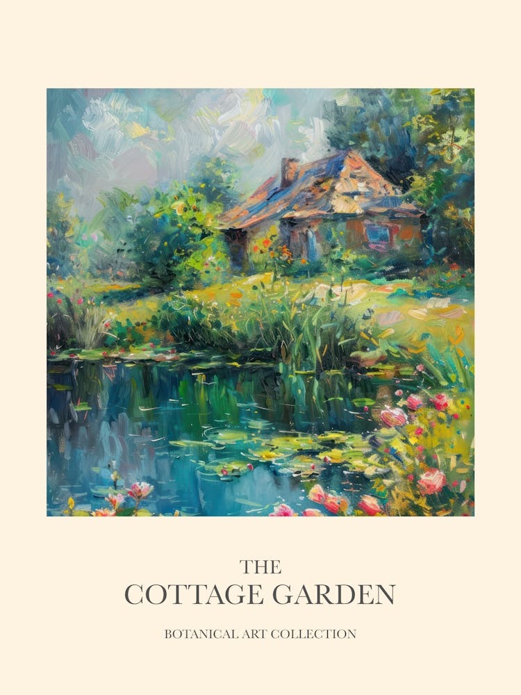Cottage Garden Poster Fairy Pond 2
