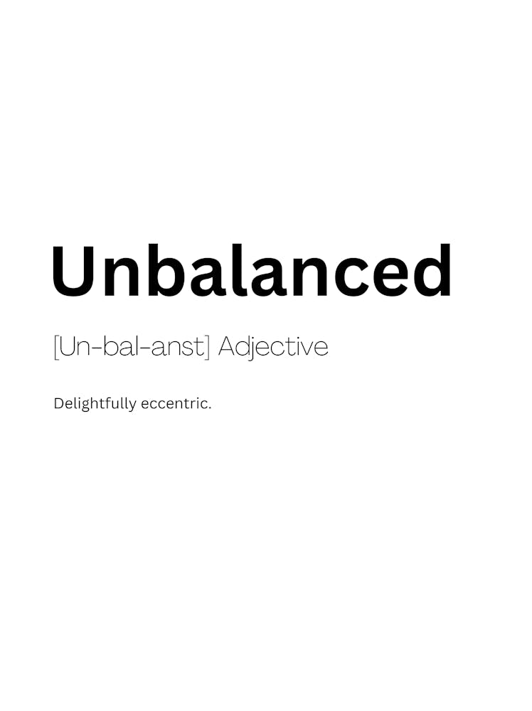 Unbalanced Definition Meaning